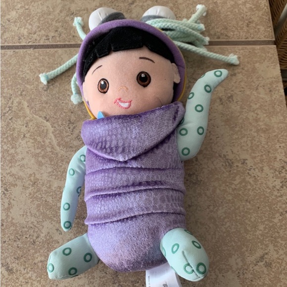 Disney Monsters Inc. Ultra Rare 10” Plush Adorable Baby Boo Doll Dressed. - Picture 1 of 9